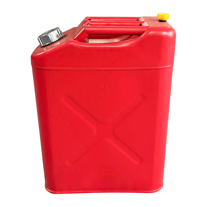 10L/20L mattröd oljefat med aluminiumlock